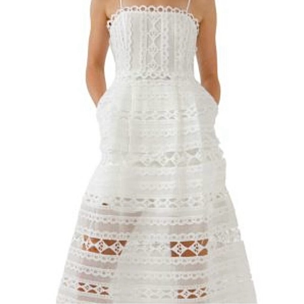 Endless Rose Elegant White Lace Dress